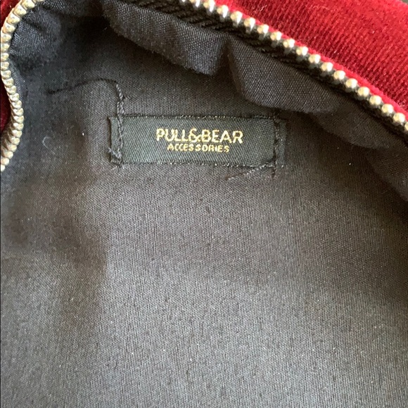 2/$20 Pull & Bear Velvet Maroon Backpack/Purse - Picture 7 of 7